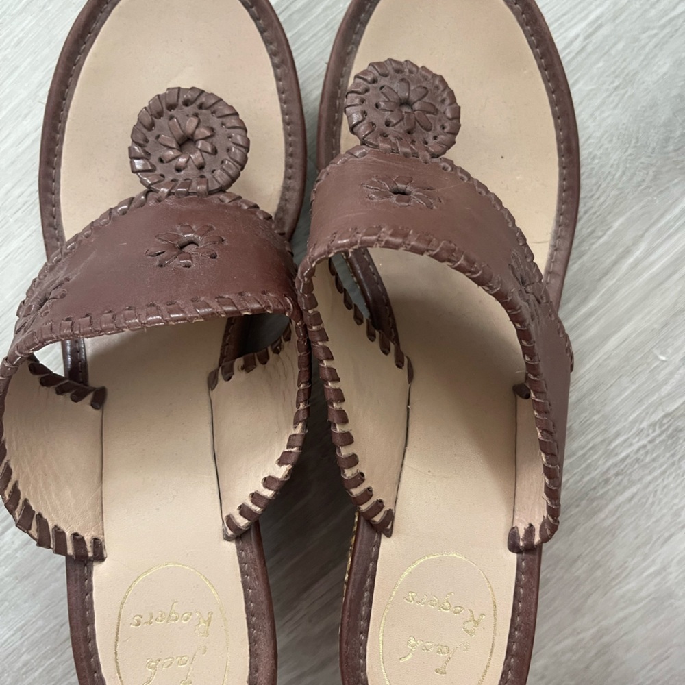 Brown Jack Rogers Wedges